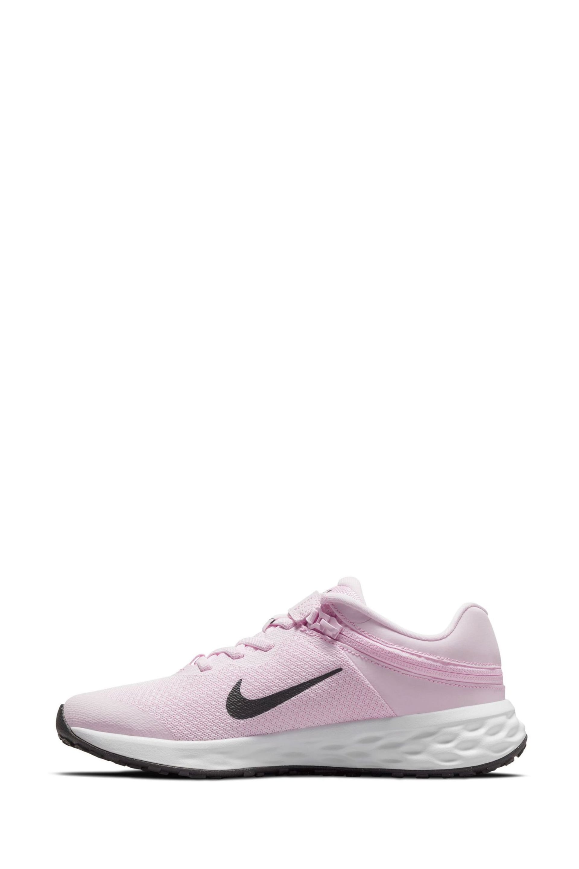 Nike Pink Revolution 6 FlyEase Easy On/Off Trainers - Image 4 of 10