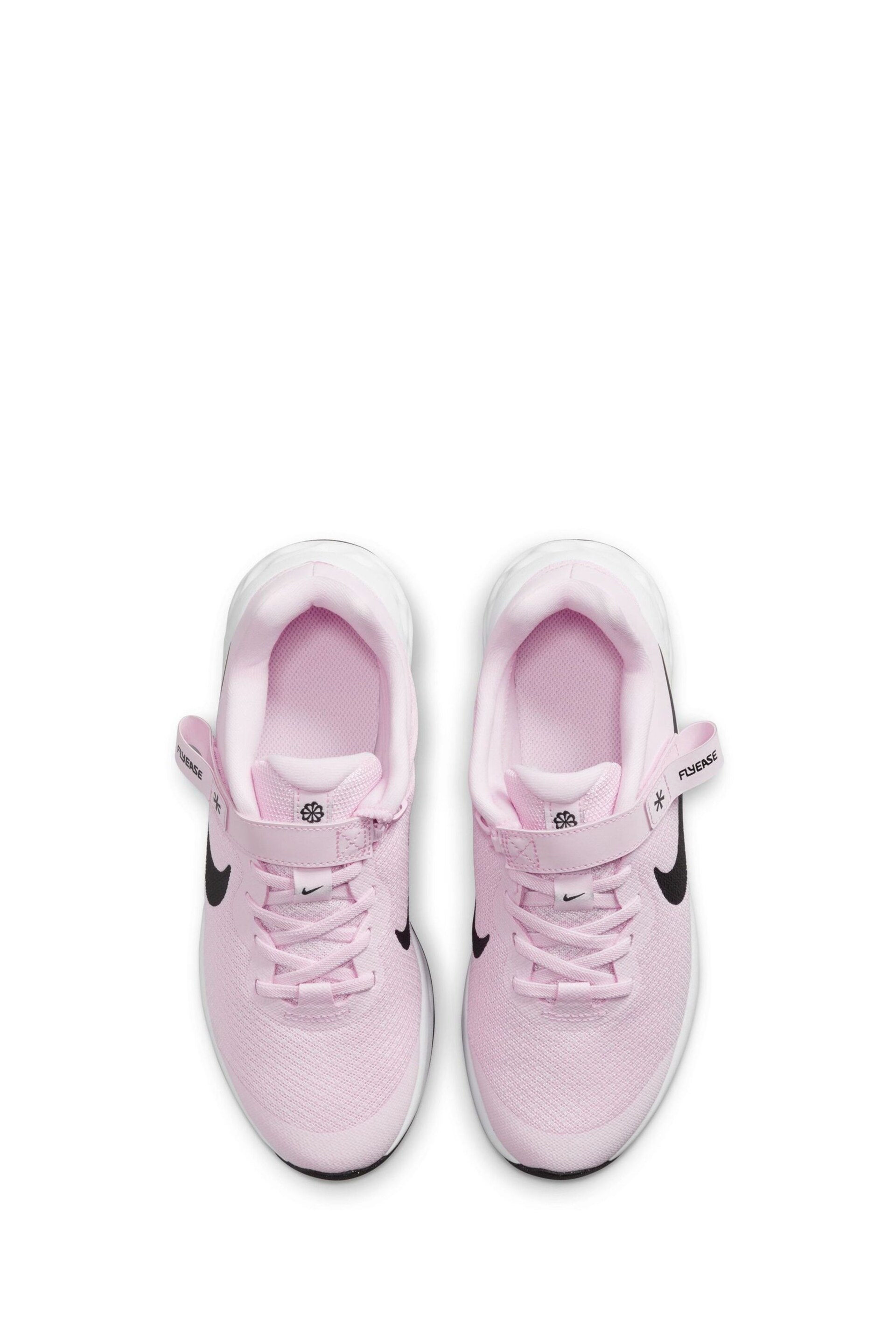 Nike Pink Revolution 6 FlyEase Easy On/Off Trainers - Image 7 of 10