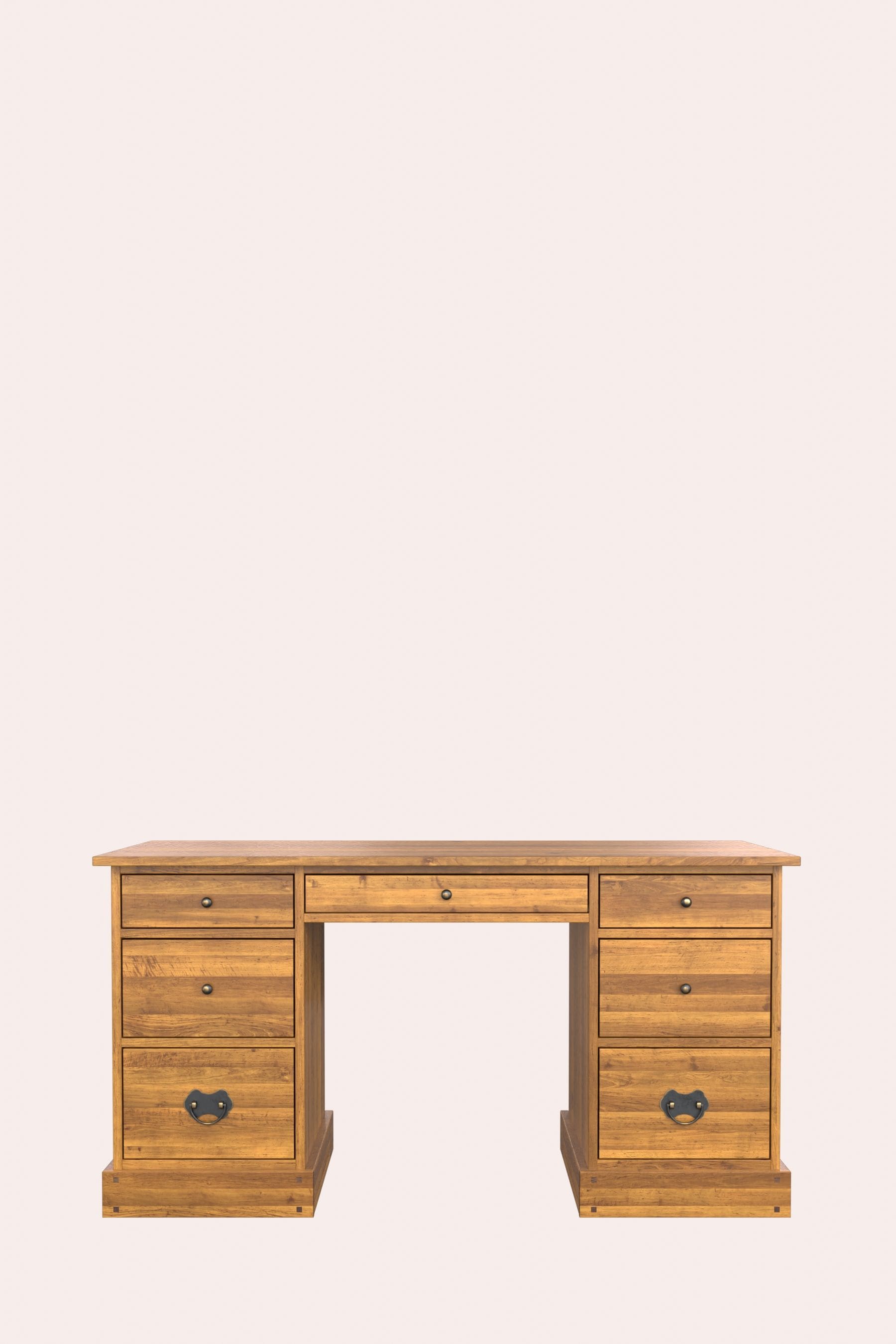 Honey store oak desk