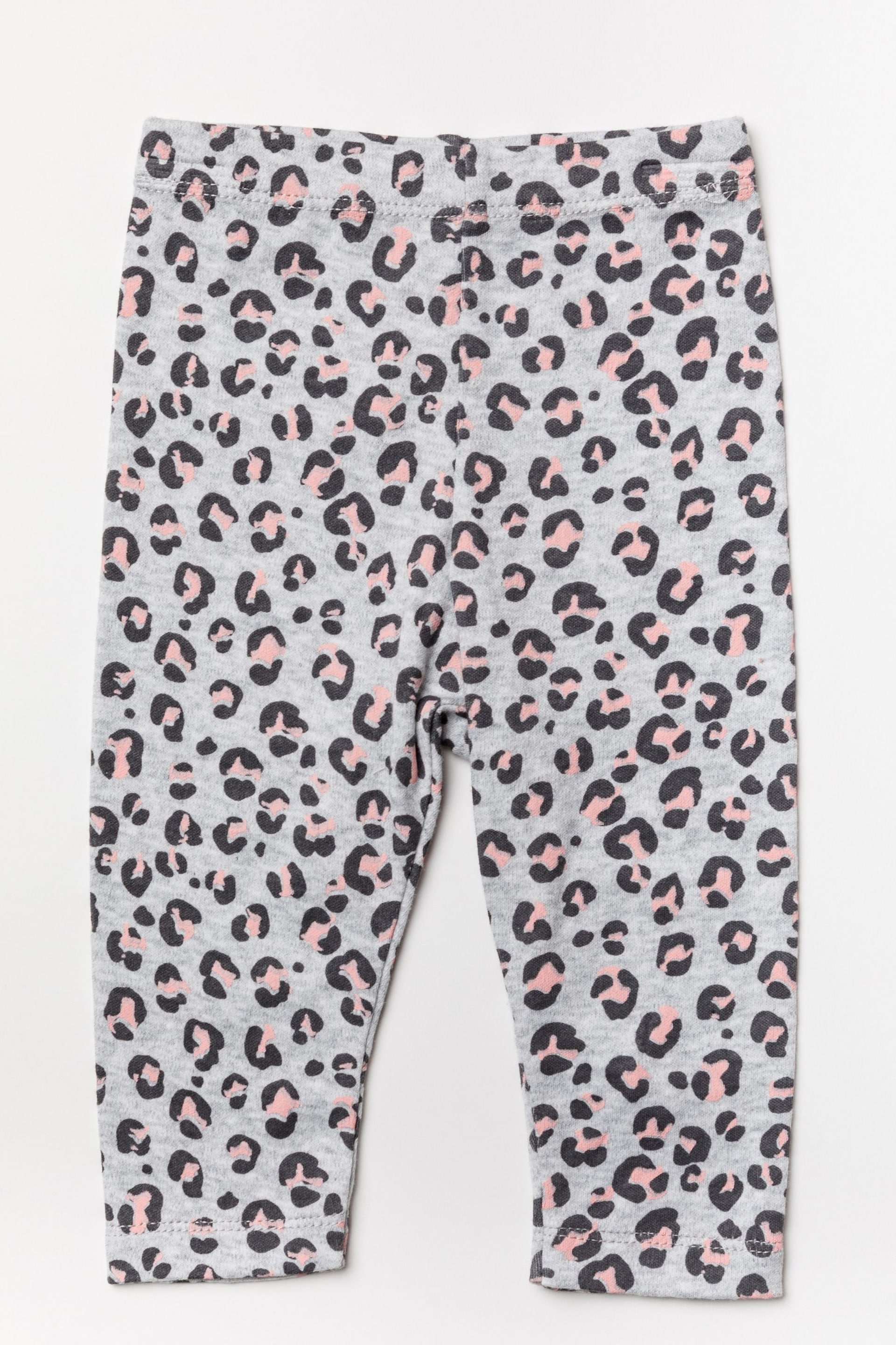 Lily & Jack Pink Cat Print Cotton 2-Piece Top and Trouser Set - Image 3 of 3