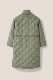 White Stuff Green Lorena Quilted Coat - Image 5 of 6