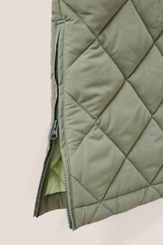 White Stuff Green Lorena Quilted Coat - Image 6 of 6