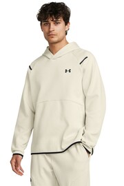 Under Armour Cream Unstoppable Fleece Hoodie - Image 1 of 5