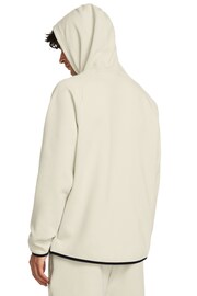 Under Armour Cream Unstoppable Fleece Hoodie - Image 2 of 5