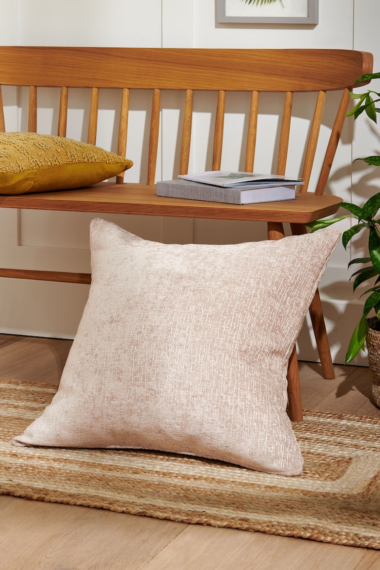 Natural Heavyweight Chenille 59 x 59cm Cushion - Image 1 of 8