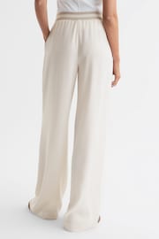 Reiss Neutral Abigail Wide Leg Elasticated Trousers - Image 5 of 5