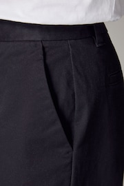 Navy Blue Straight Fit Stretch Chinos Trousers - Image 5 of 7