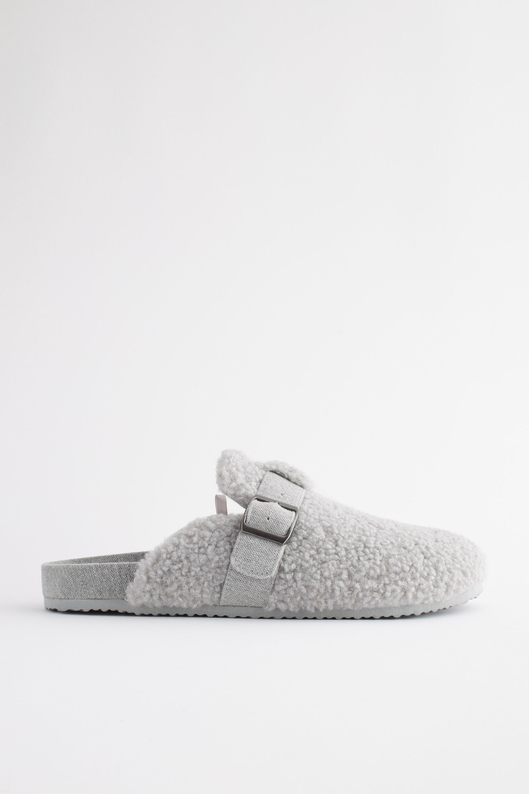 Next grey mule slippers discount