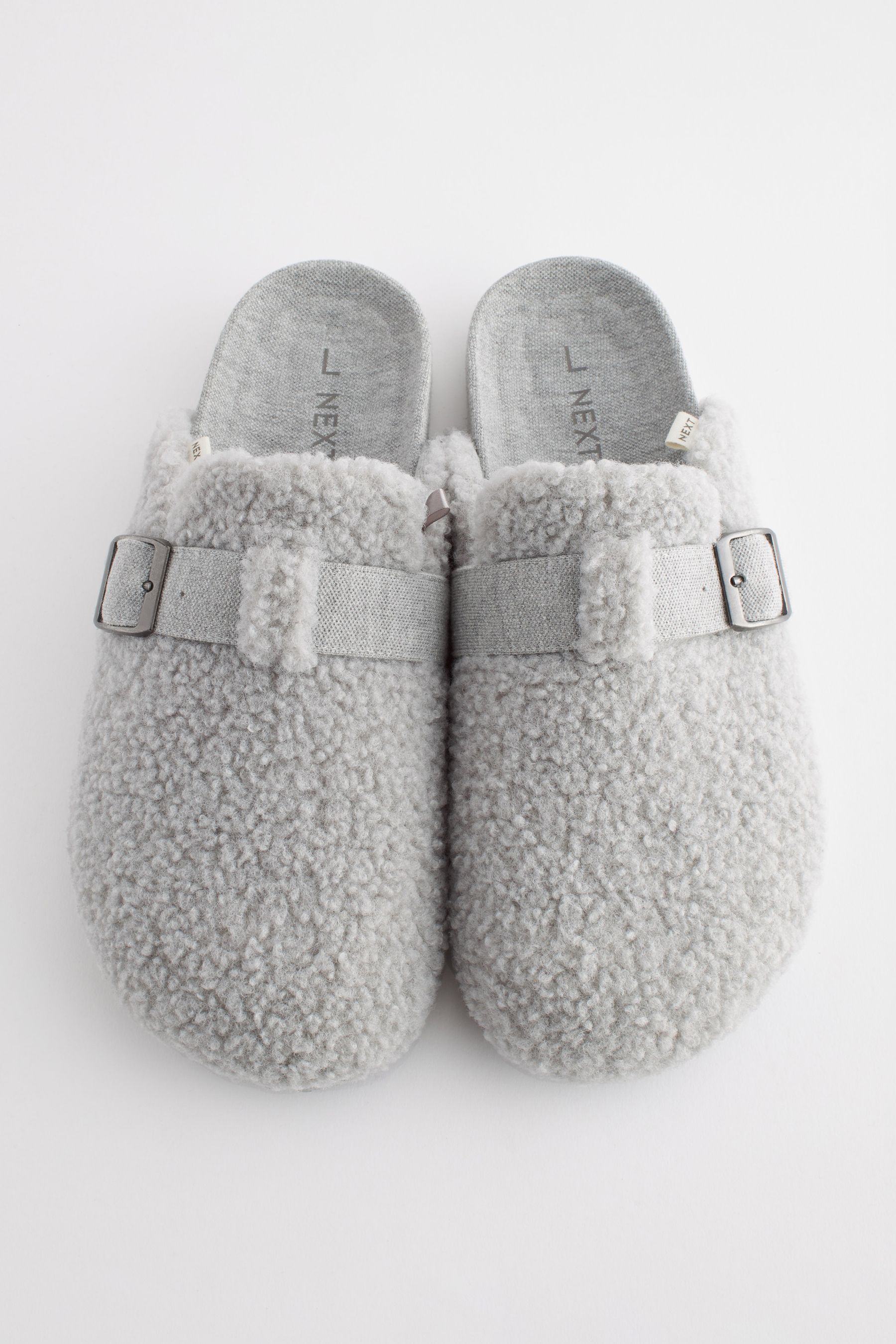 Next grey mule discount slippers
