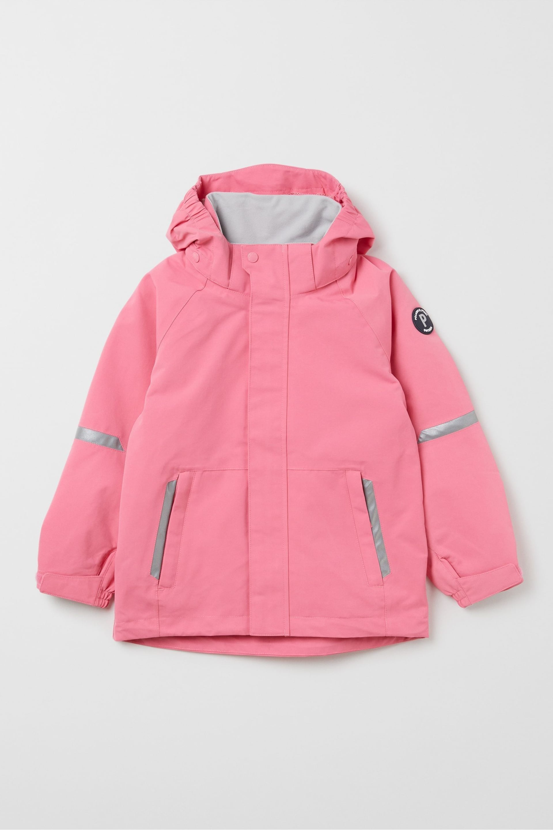 Polarn O. Pyret Pink Waterproof Shell Jacket - Image 2 of 6