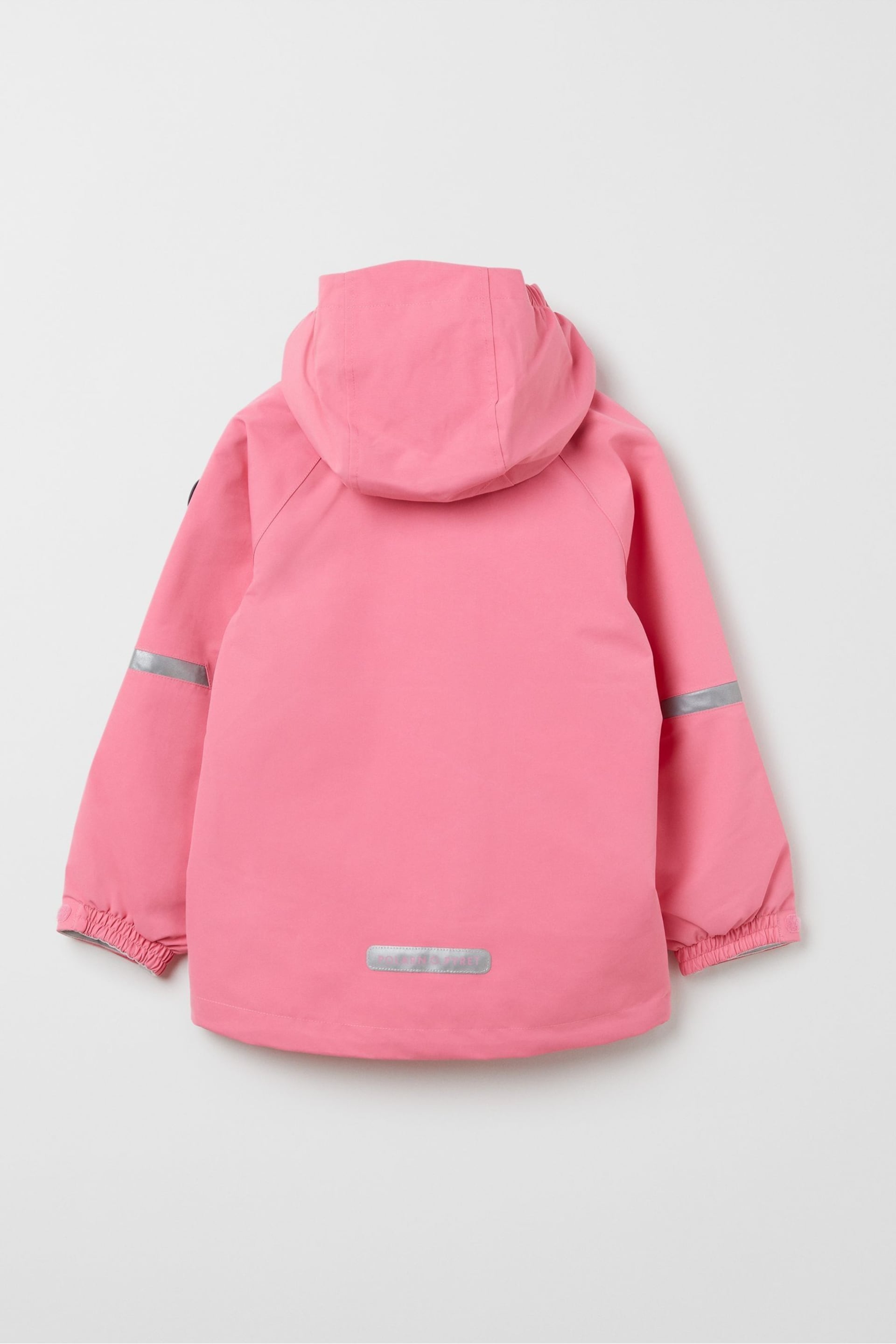 Polarn O. Pyret Pink Waterproof Shell Jacket - Image 3 of 6