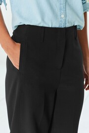 Black Adjustable Tailored Tapered Trousers - Image 4 of 6