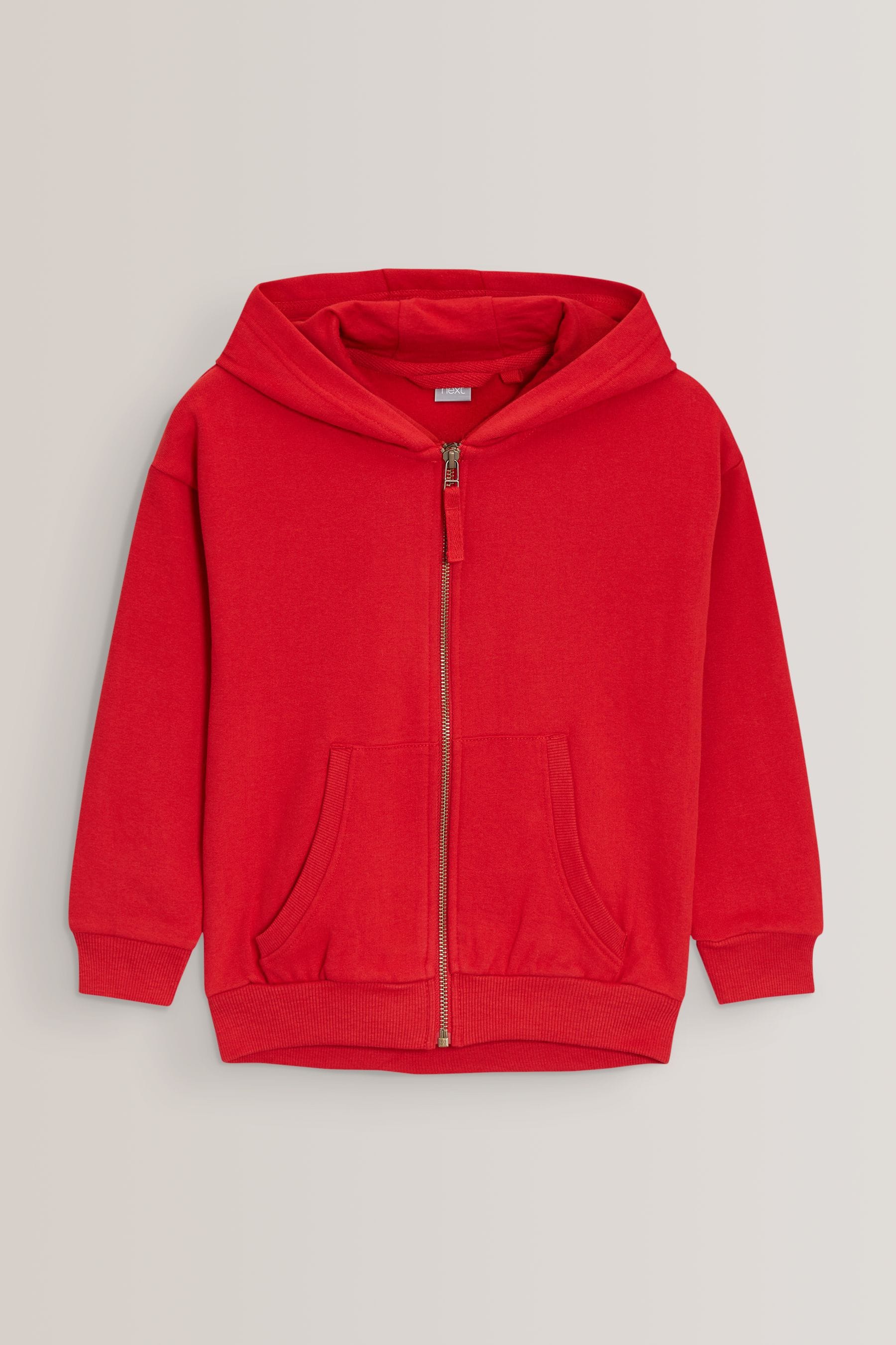 Red zip jacket hot sale