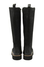 Ravel Black Leather Knee High Chelsea Boots - Image 3 of 4