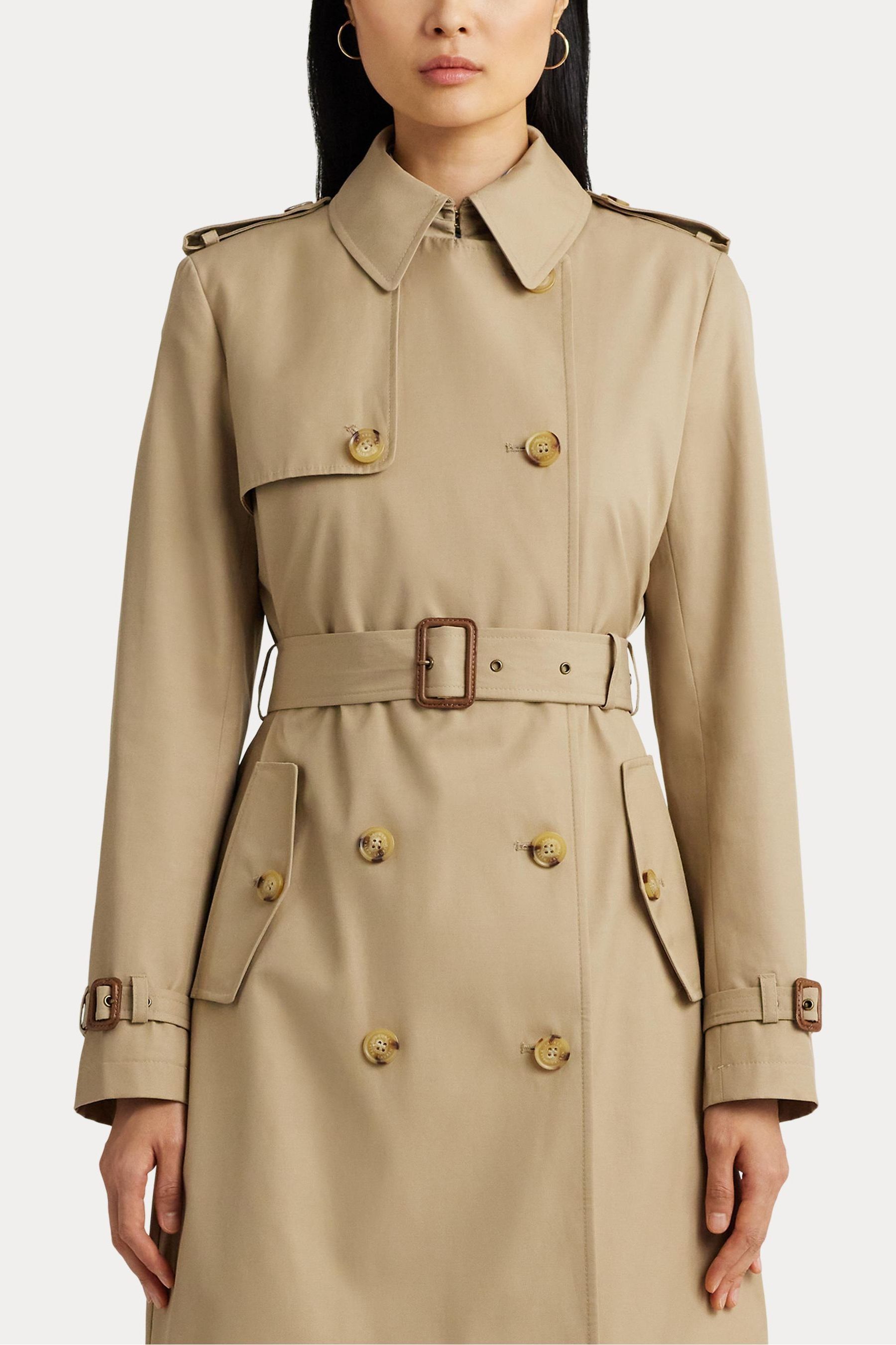 Buy Lauren Ralph Lauren Double Breasted Belted Trench Coat from Next Luxembourg