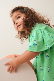 Bright Green Wrap Jersey Dress (3mths-7yrs) - Image 4 of 7