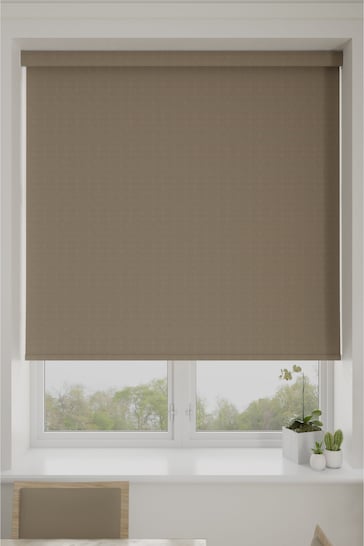 Taupe Brown Eva Made To Measure Blackout Roller Blind