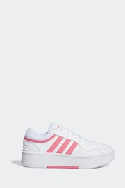 adidas White/Pink HOOPS 3.0 BOLD W - Image 1 of 3