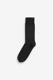 Black Logo 10 Pack Embroidered Lasting Fresh Socks - Image 2 of 4