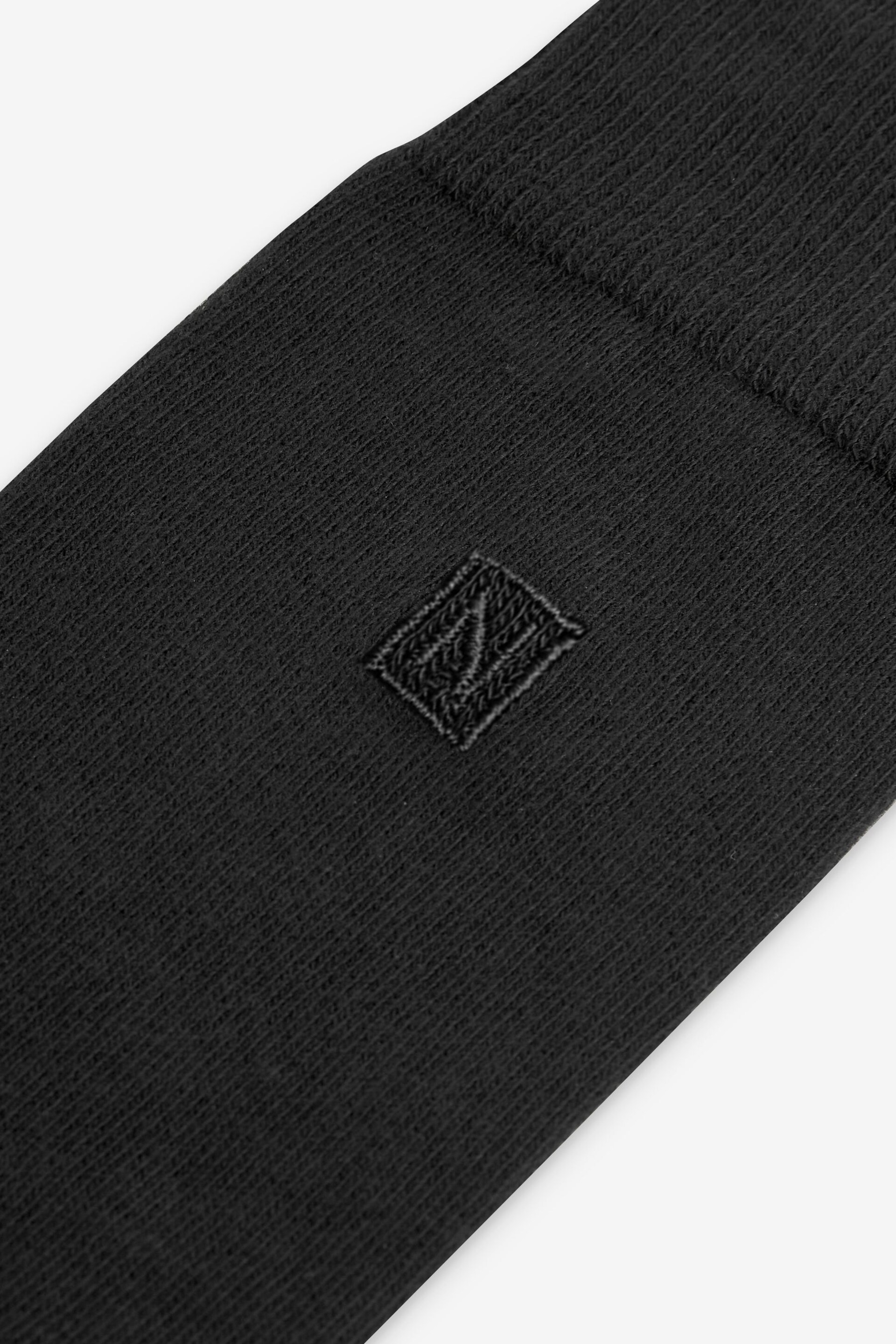 Black Logo 10 Pack Embroidered Lasting Fresh Socks - Image 3 of 4