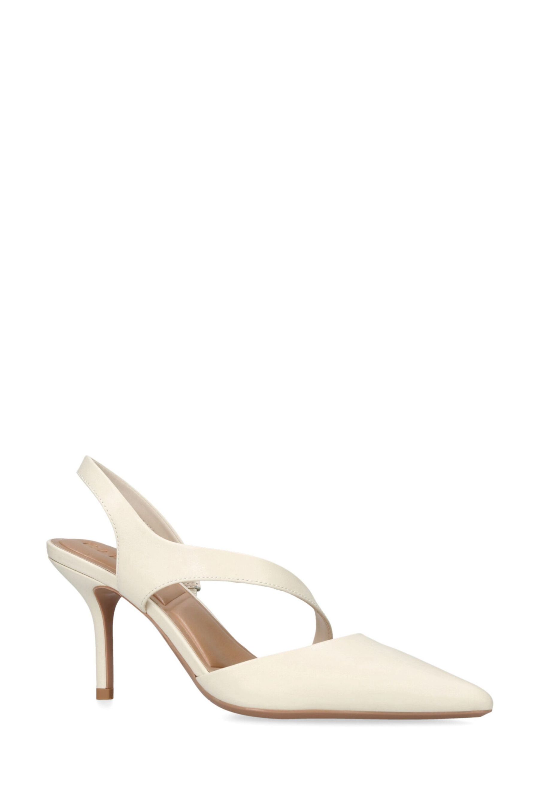 Cream court shoes next online