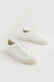 White Minimal Trainers - Image 2 of 7