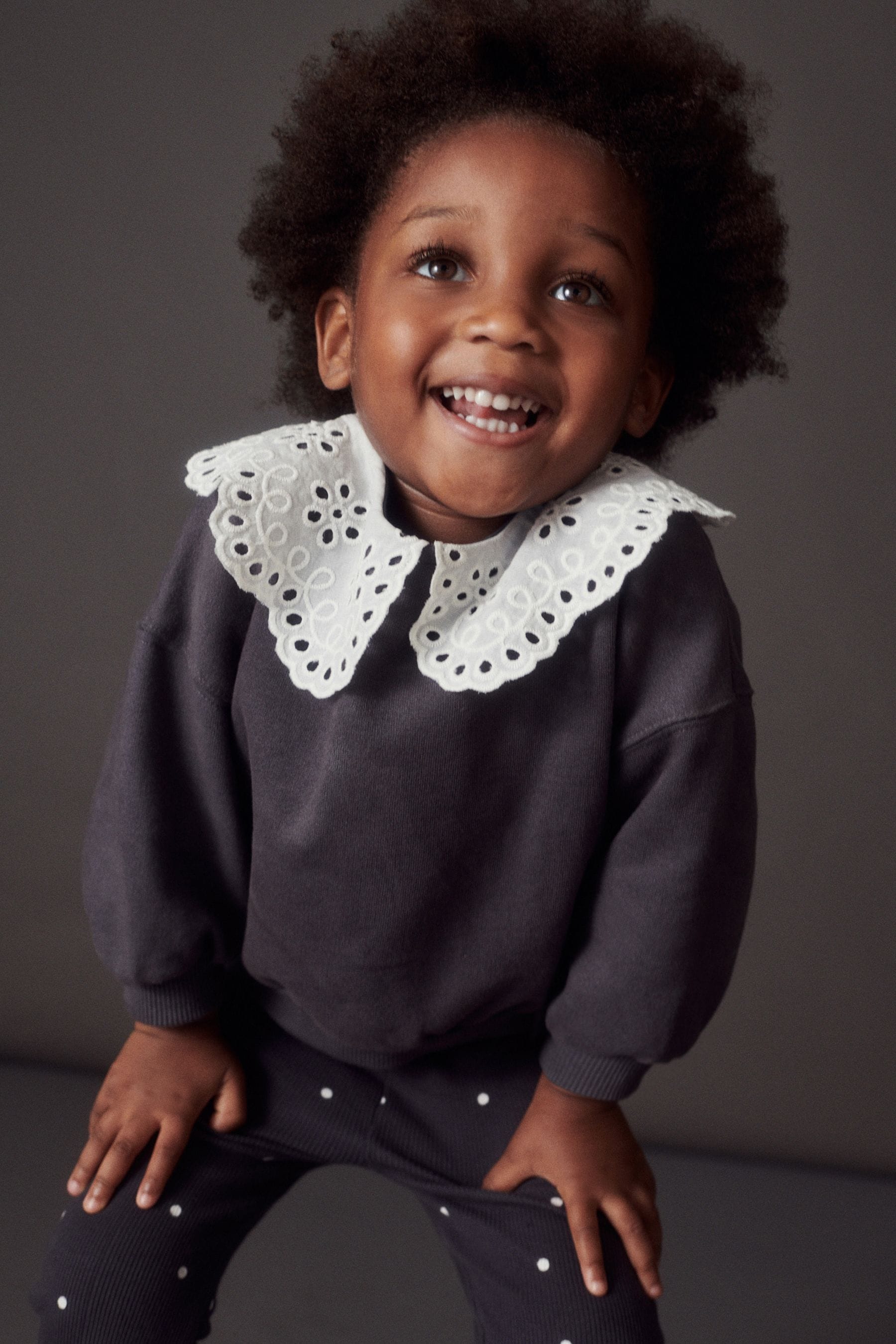 Buy Monochrome Sweatshirt and Flared Leggings Set 3mths 7yrs from Next Luxembourg