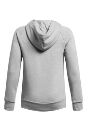 Under Armour Grey Rival Fleece BL Hoodie - Image 2 of 2