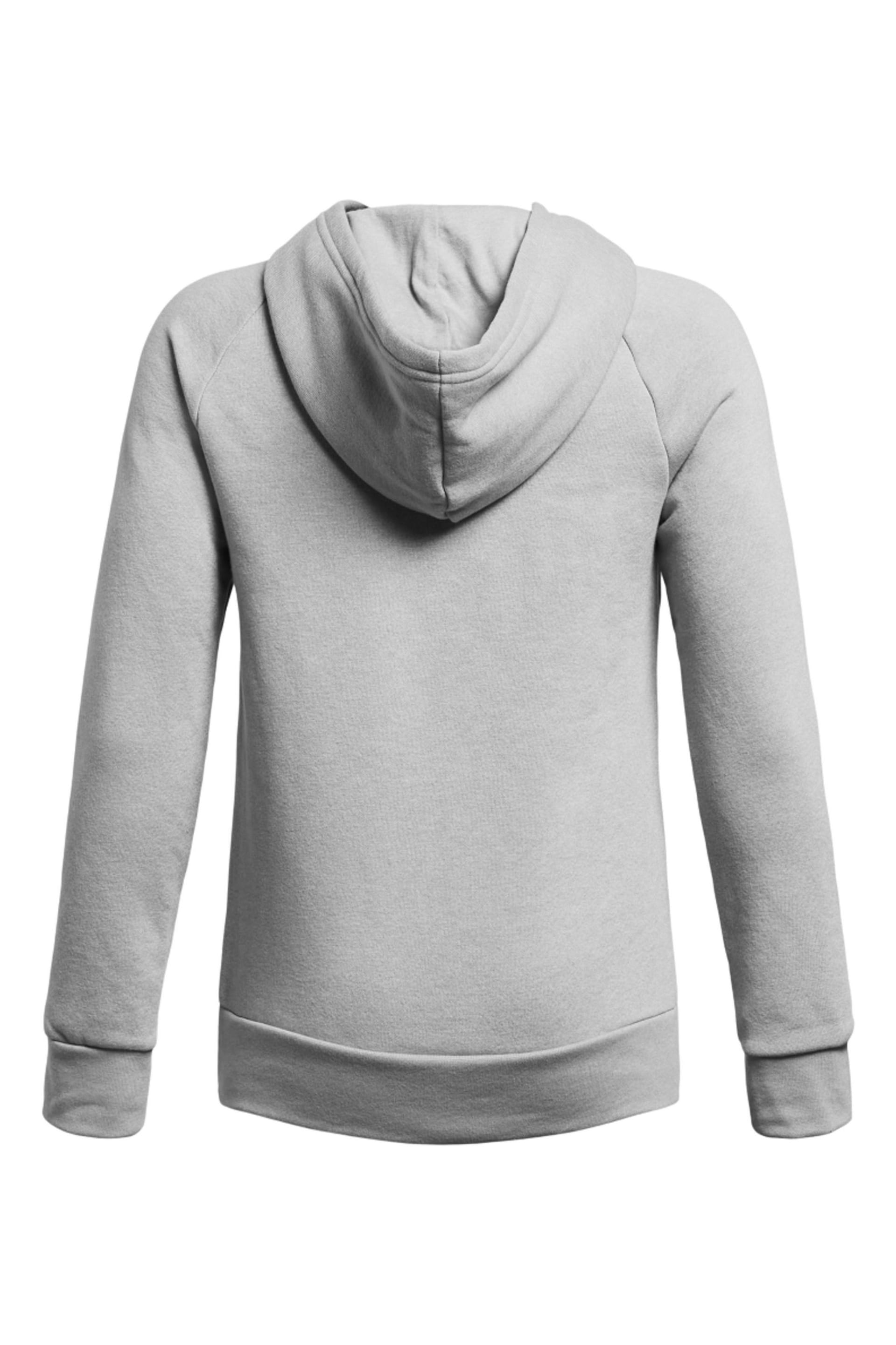 Under Armour Grey Rival Fleece BL Hoodie - Image 2 of 2