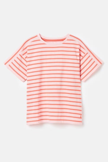 Joules Betty Pink Striped Short Sleeve T-Shirt