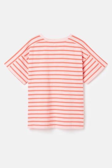 Joules Betty Pink Striped Short Sleeve T-Shirt