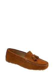 Ravel Brown Suede Loafers - Image 1 of 4