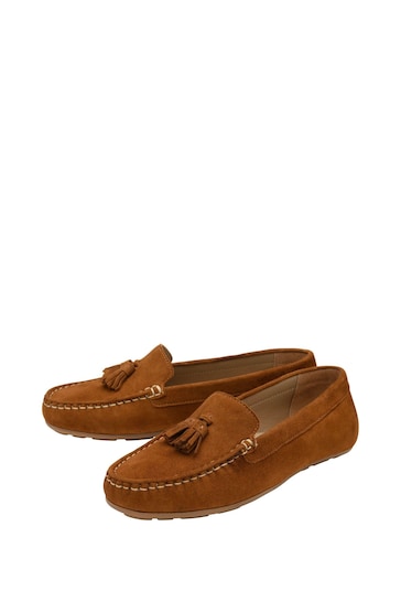 Ravel Brown Suede Loafers