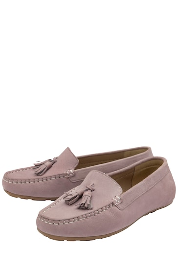 Ravel Purple Suede Loafers