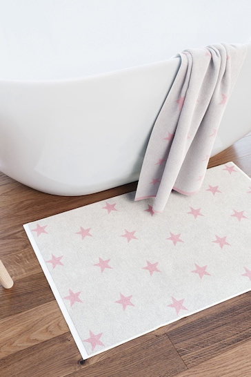Helena Springfield Set of 2 Pink Star Hand Towels