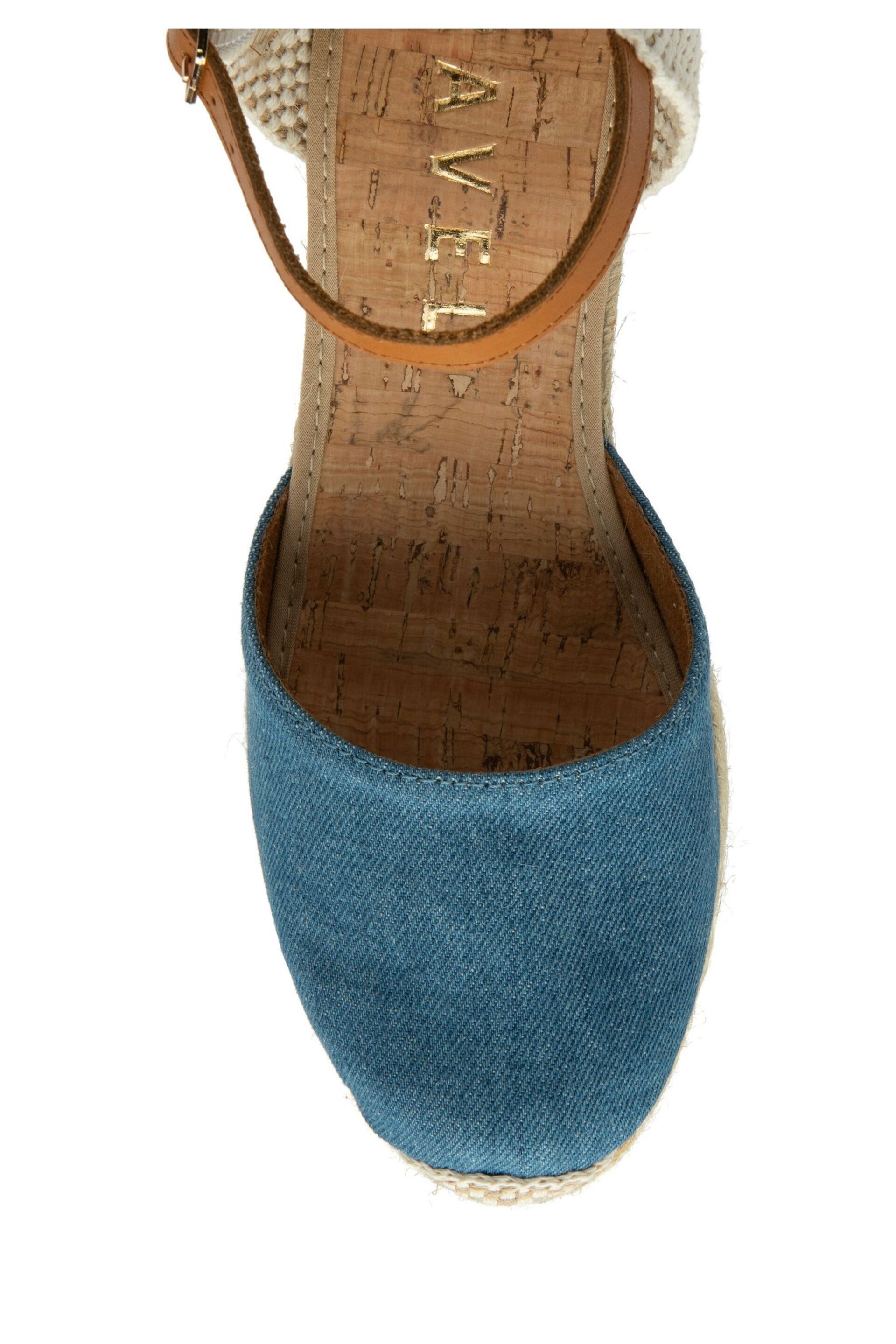 Ravel Blue Ankle Strap Wedge Espadrilles - Image 3 of 3