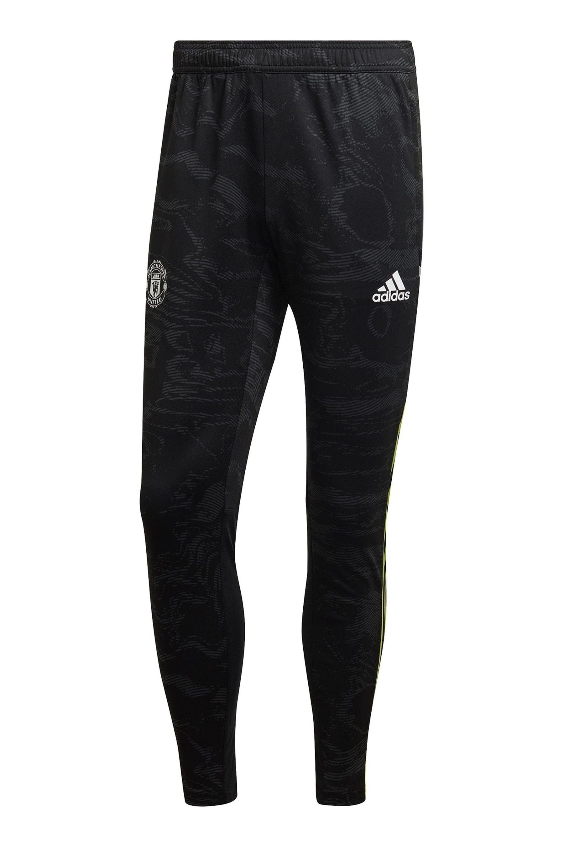 Adidas grey best sale and black joggers