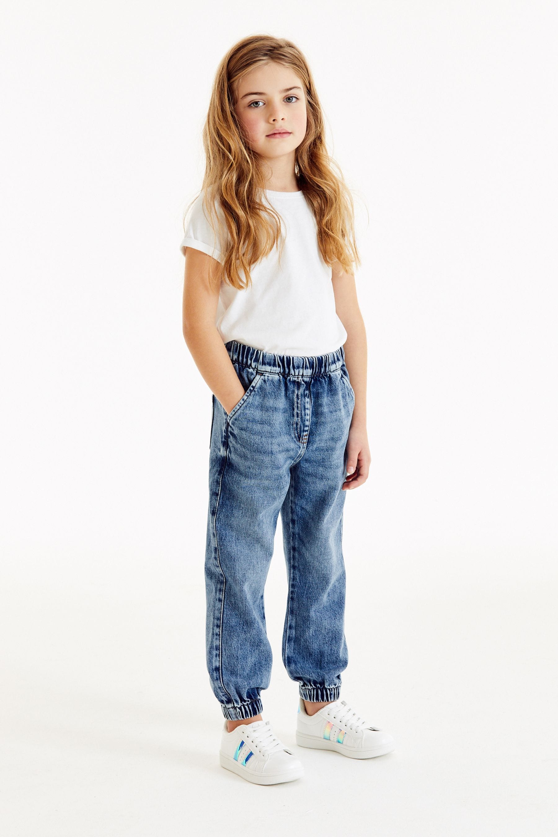 Blue Denim 100 Cotton Joggers 3 16yrs