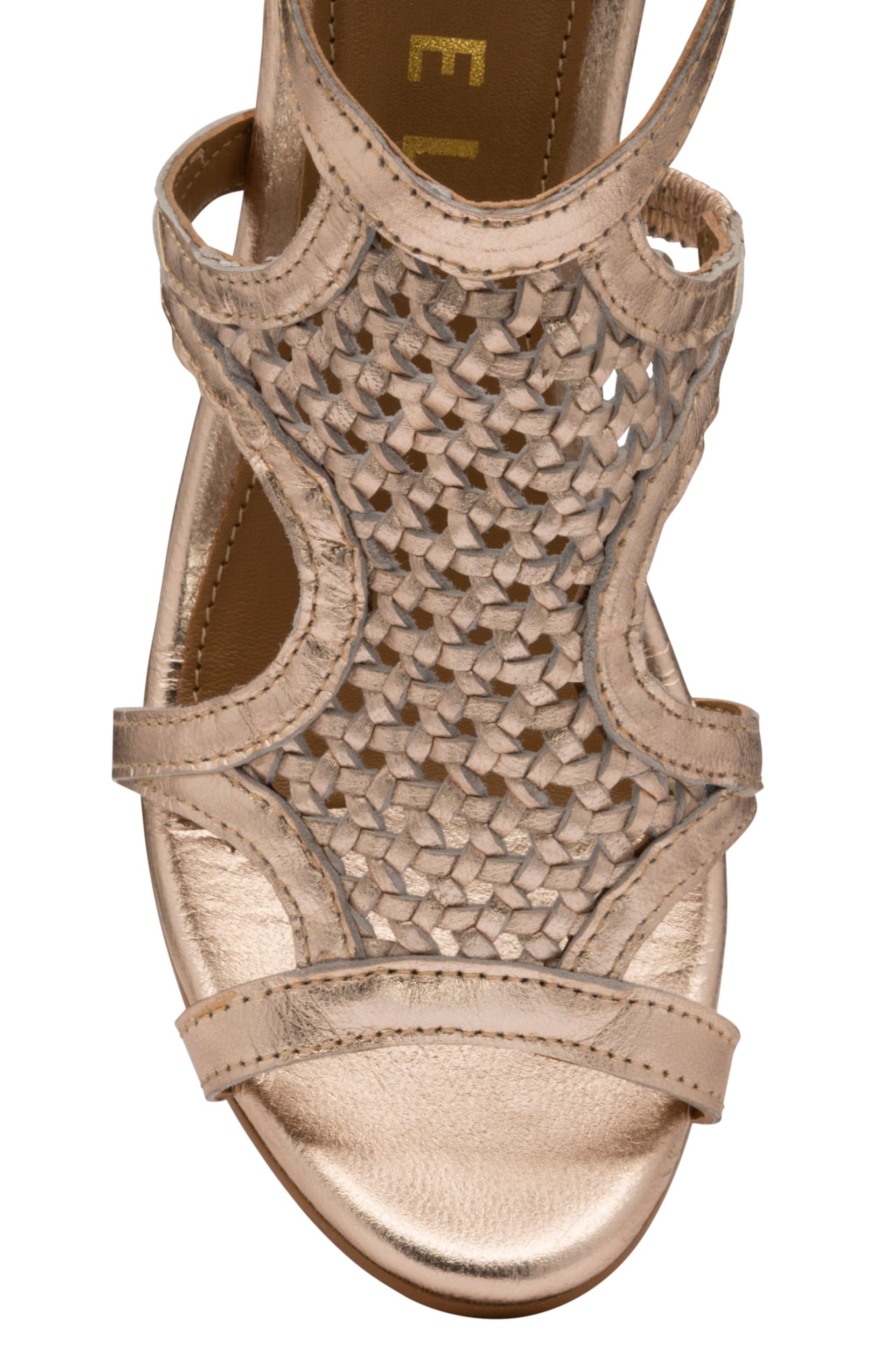 Ravel Gold Leather Heeled Sandals - Image 4 of 4