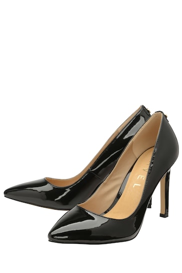 Ravel Black Stiletto Heel Court Shoes
