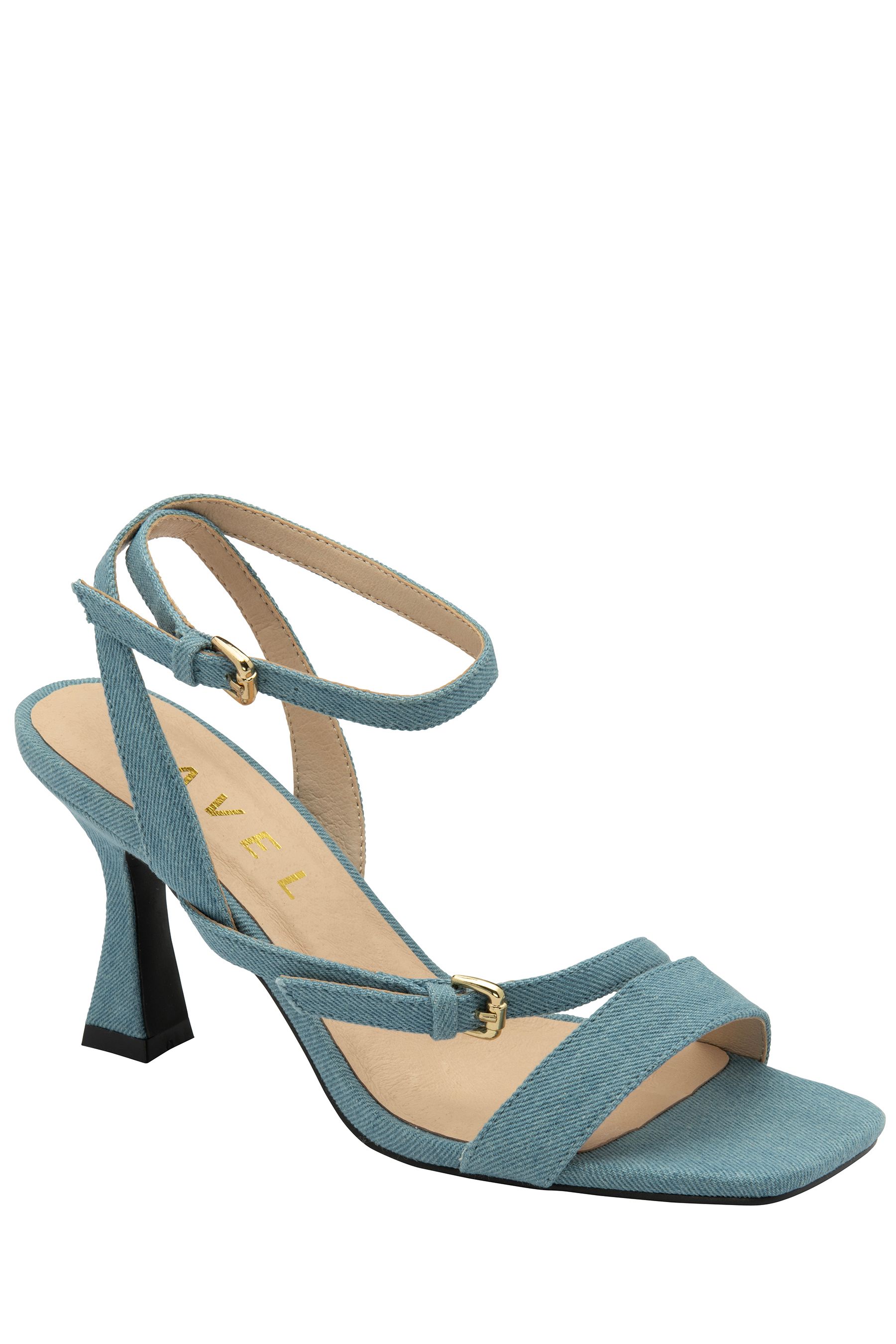 Blue best sale strappy sandals