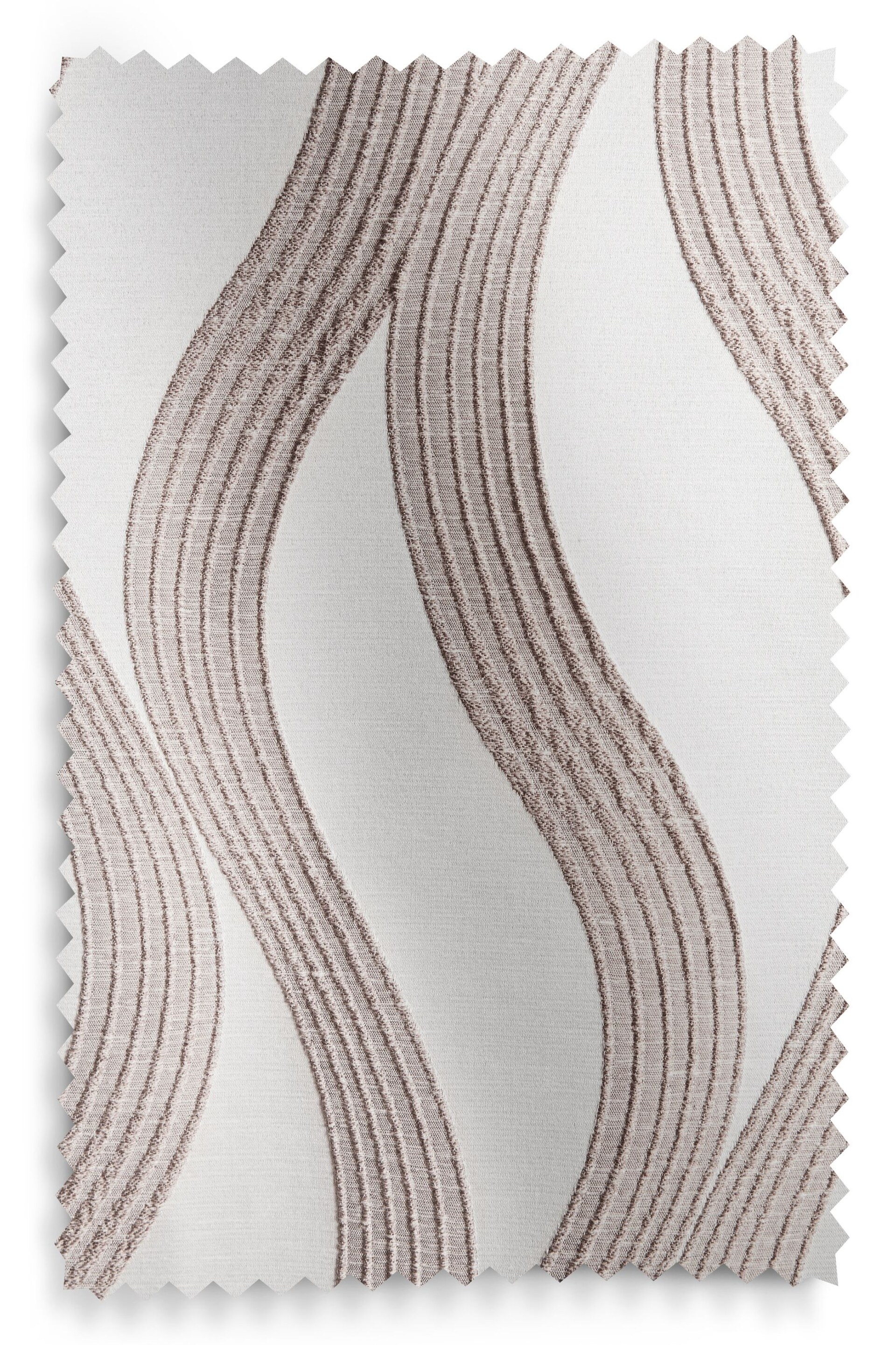 Natural Jacquard Swirl Eyelet Lined Curtains - Image 5 of 5