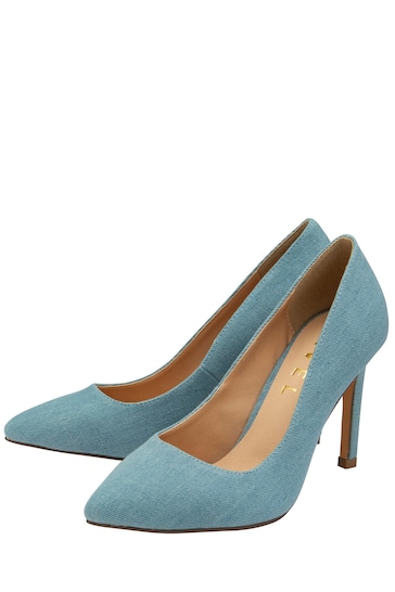 Ravel Blue Stiletto Heel Court Shoes
