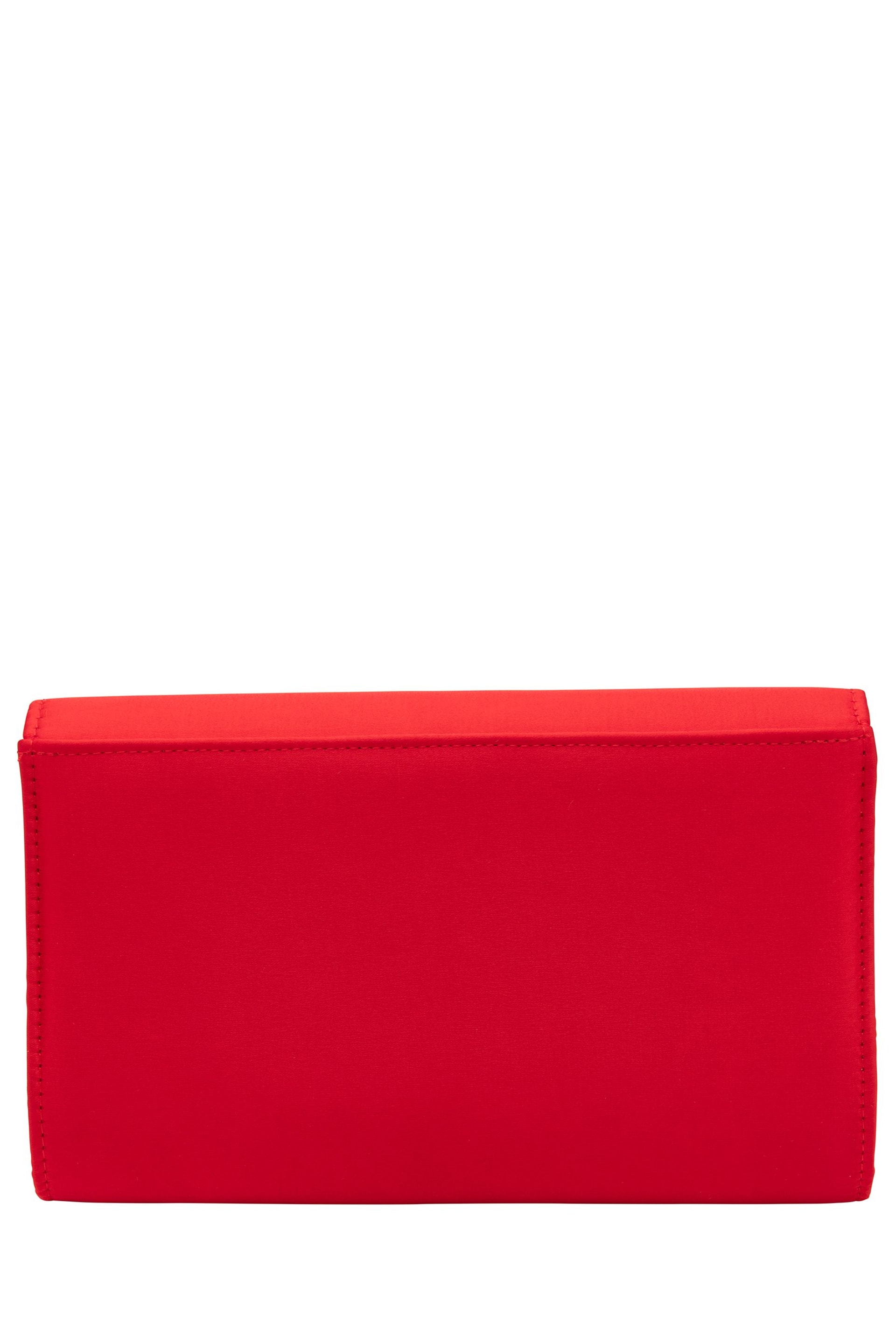 Ravel Red Clutch Bag with Chain - Image 2 of 4