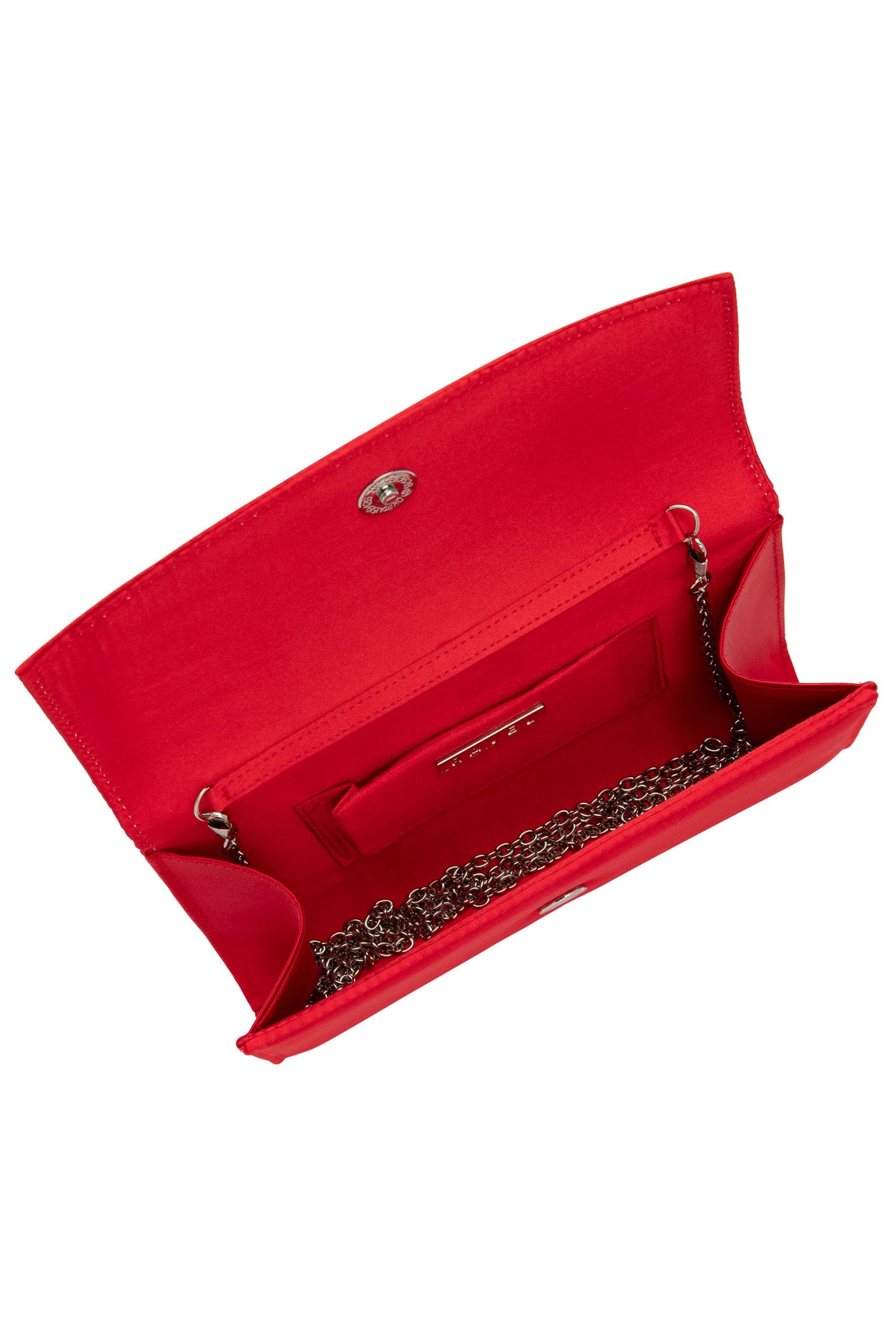 Ravel Red Clutch Bag with Chain - Image 4 of 4