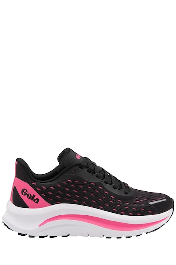 Gola Black Alzir Speed Mesh Lace-Up Ladies Running Trainers