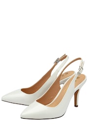 Ravel White Slingback Stiletto Court Shoes - Image 2 of 4