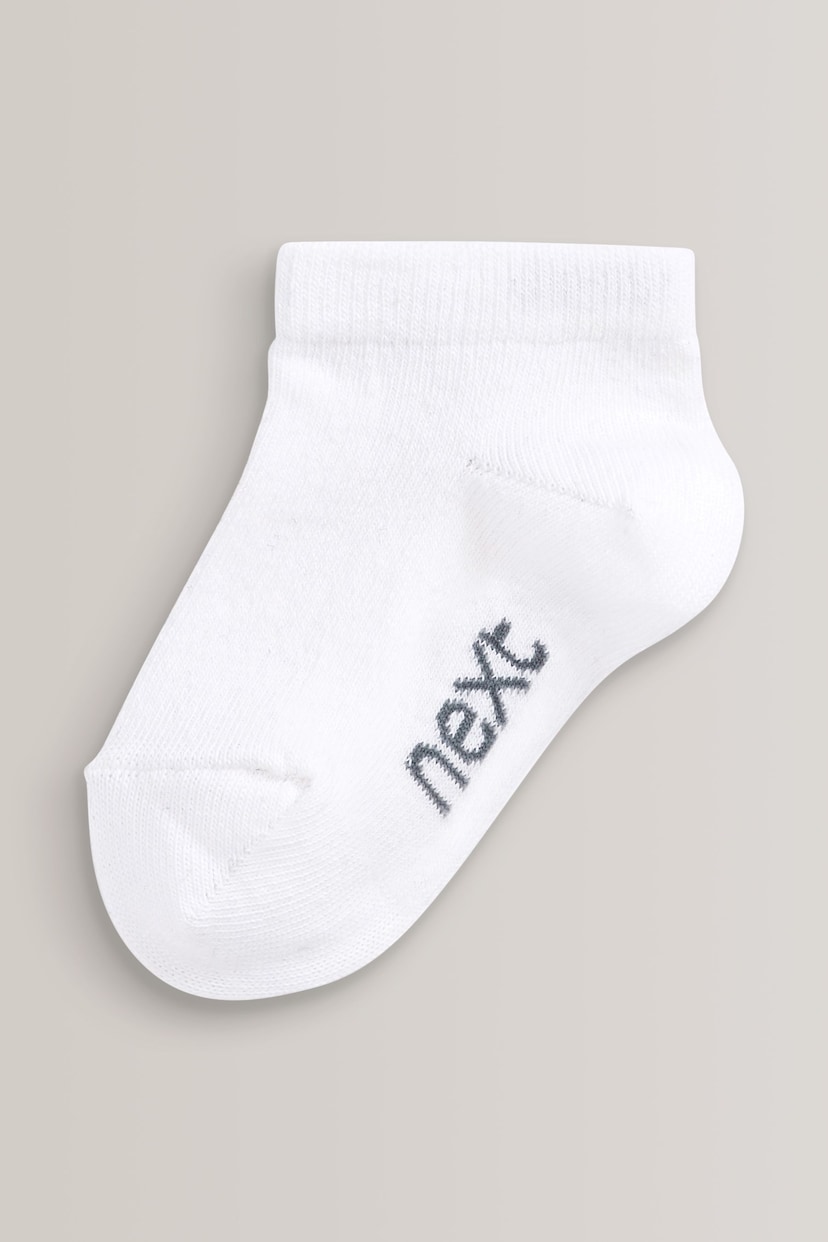 White Cotton Rich Trainer Socks 7 Pack - Image 6 of 8