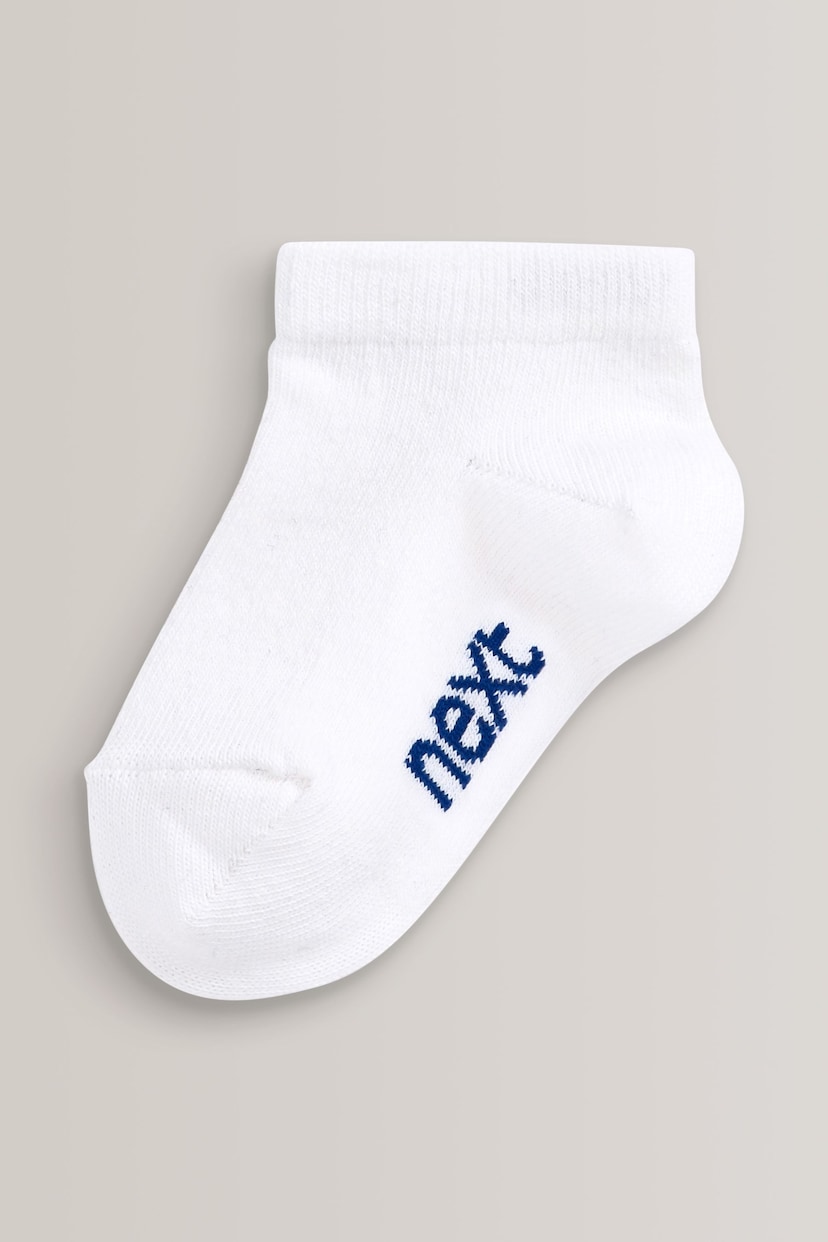 White Cotton Rich Trainer Socks 7 Pack - Image 8 of 8