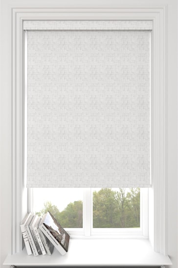 Pearl White Glamour Made To Measure Blackout Roller Blind